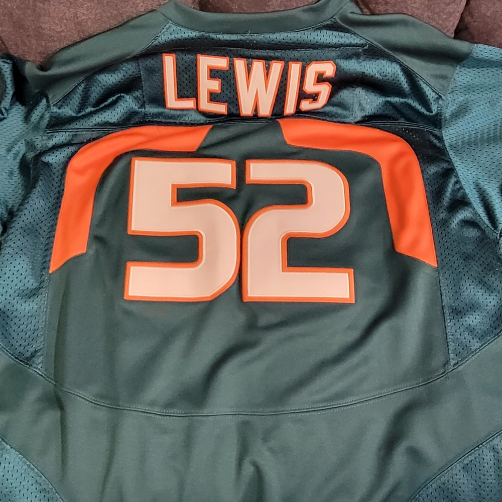 Rare Ray Lewis Miami Jersey